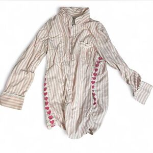 Victoria's Secret Pink and White Striped Night gown